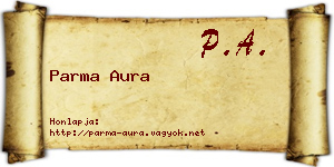 Parma Aura névjegykártya